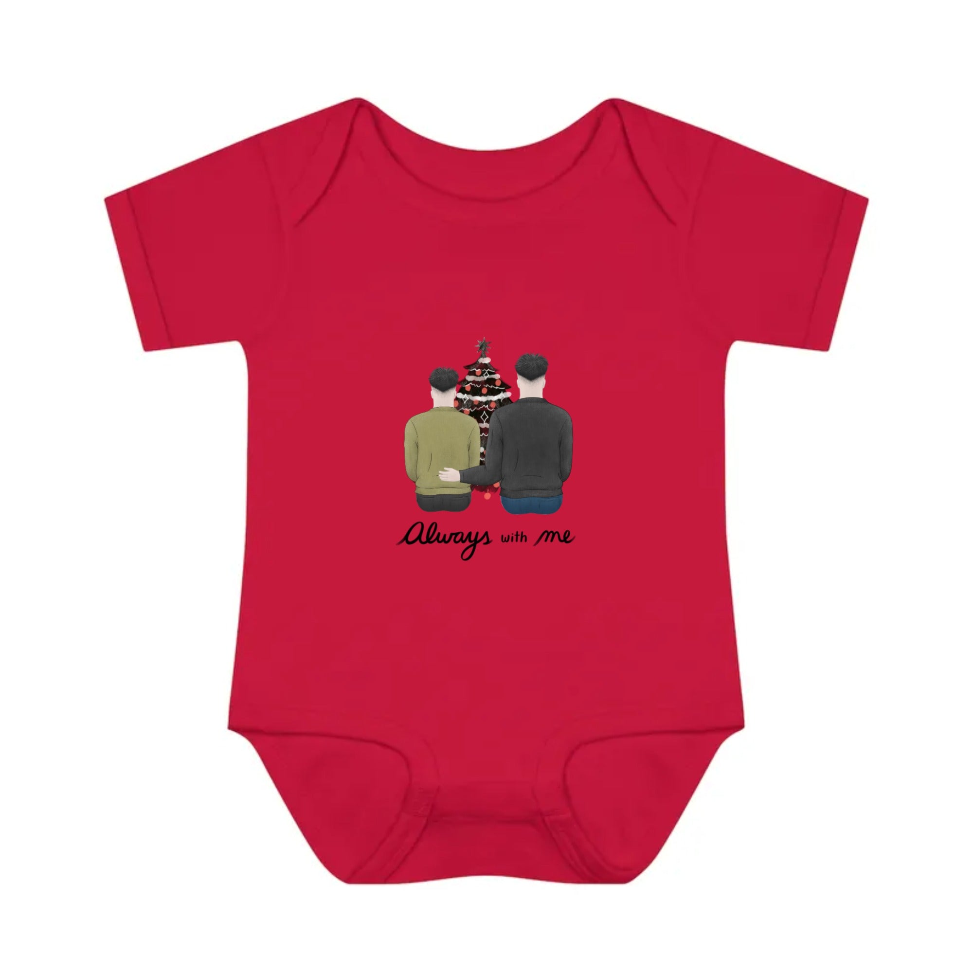 Always with me | Infant Baby Rib Bodysuit