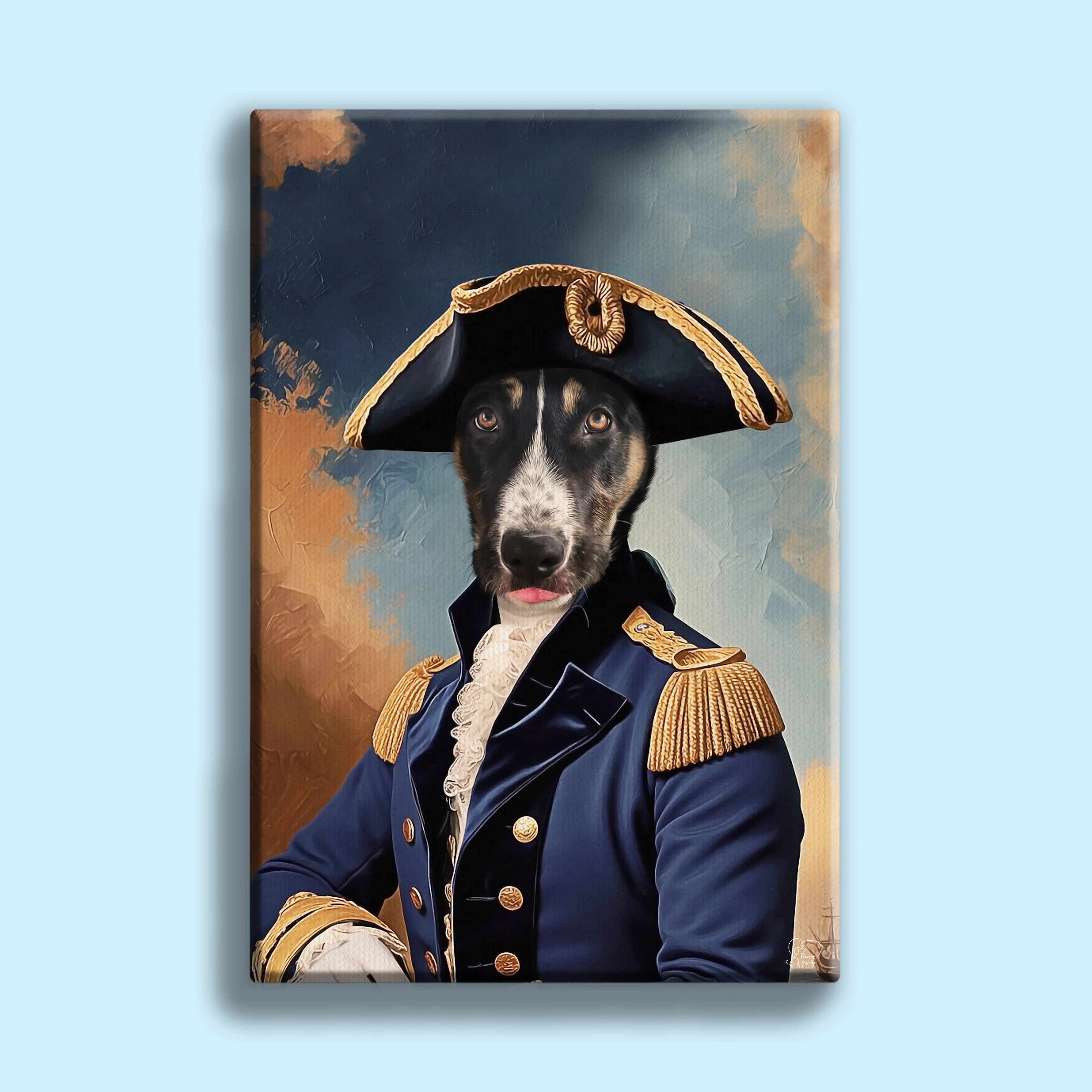 Noble Admiral Custom Pet Portrait