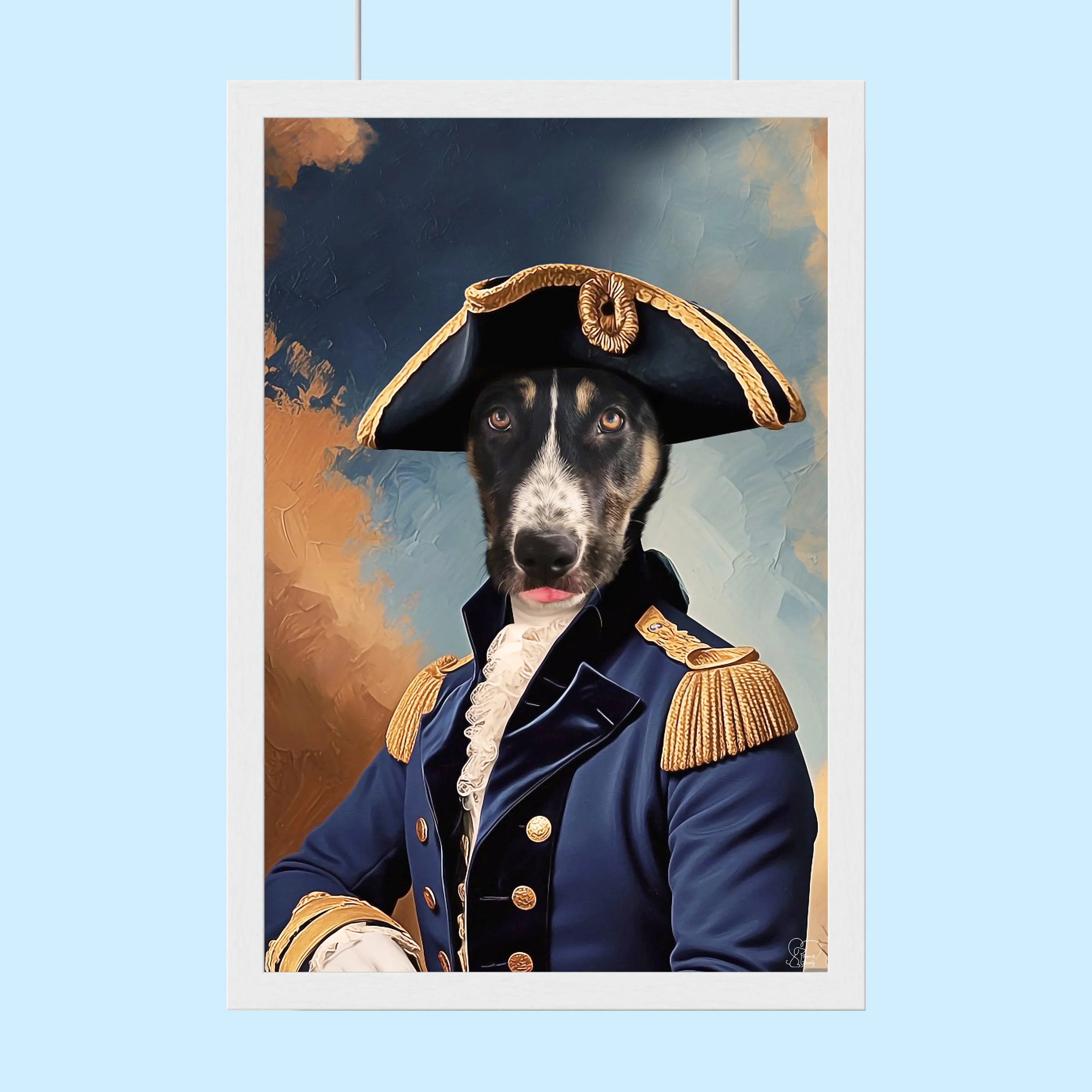 Noble Admiral Custom Pet Portrait