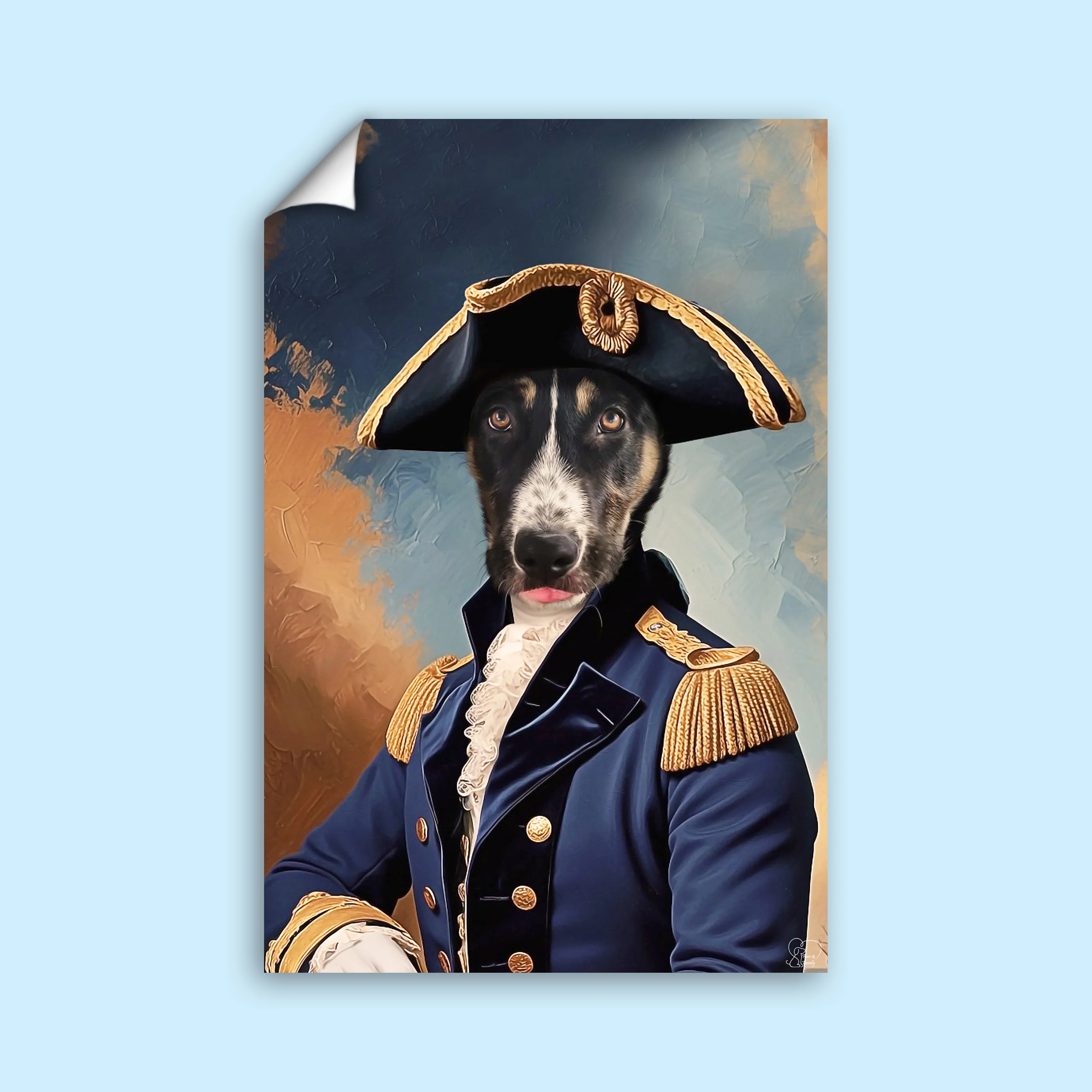 Noble Admiral Custom Pet Portrait