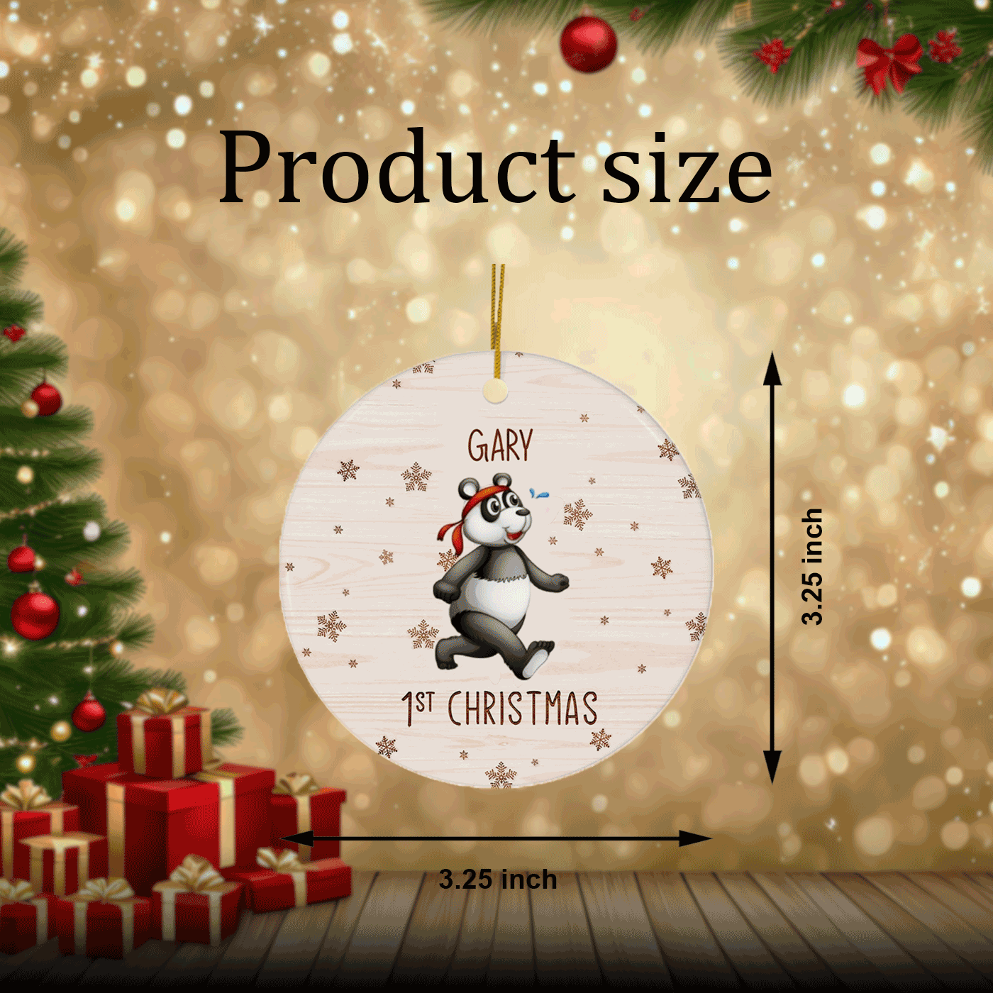 1st Christmas | Cozy Animal with Different Styles | Ceramic Ornament