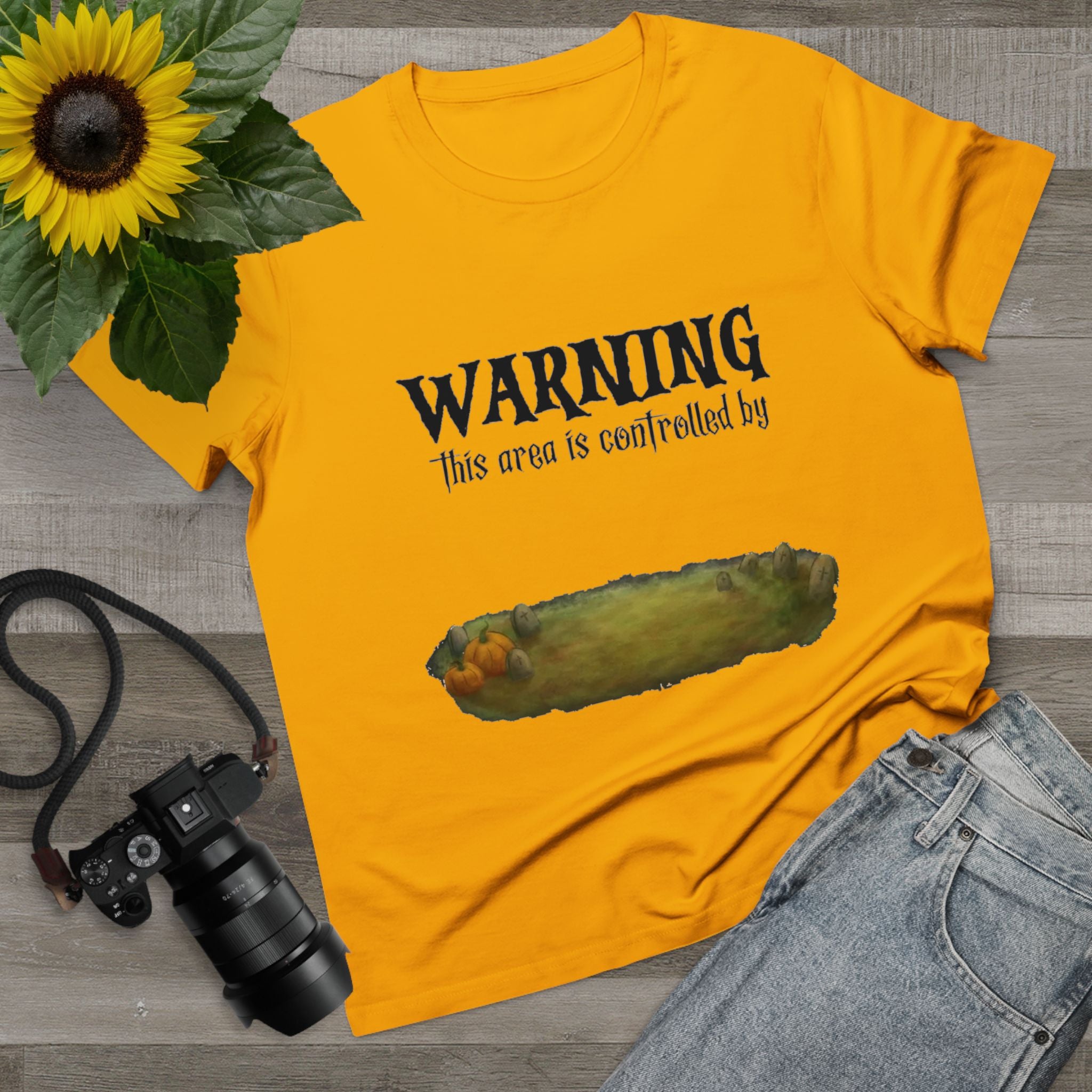 Warning this area is Controlled by |  Women Maple Tee Two