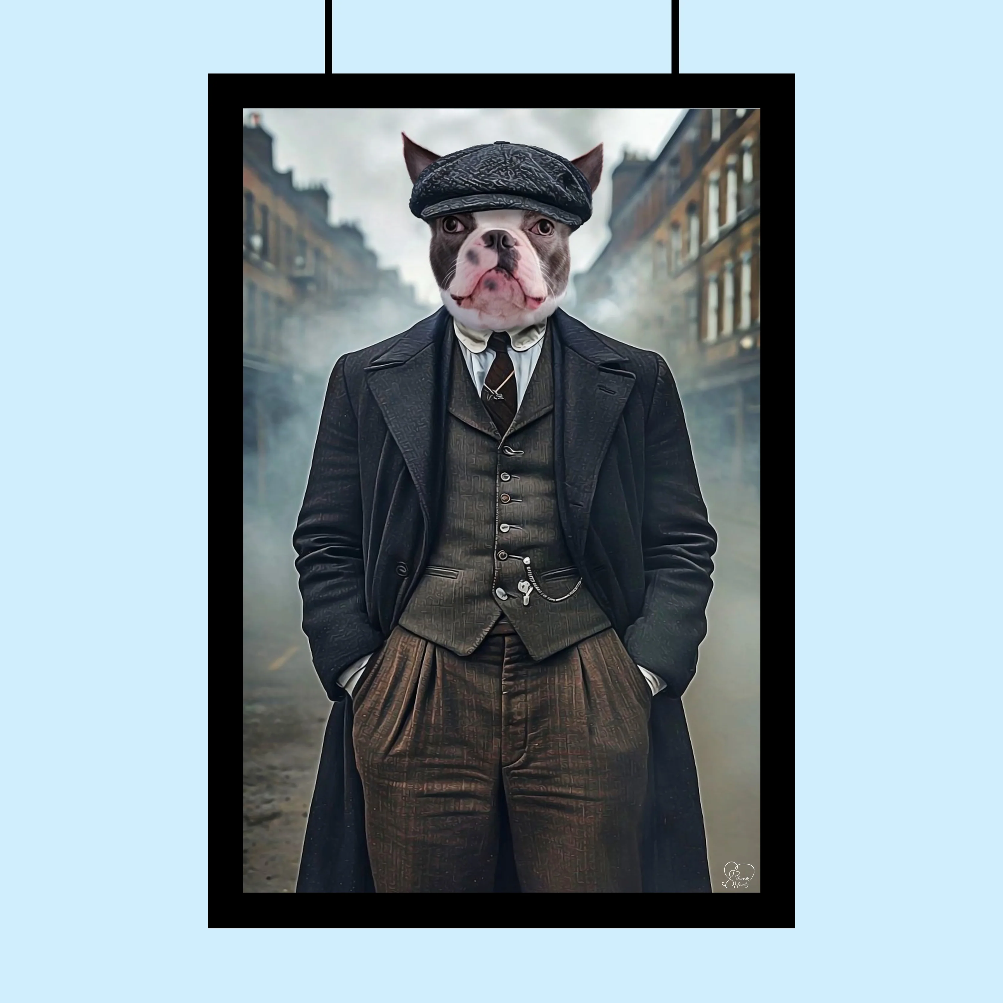 Peaky Blinders Pet Portrait - Custom Pet Portrait