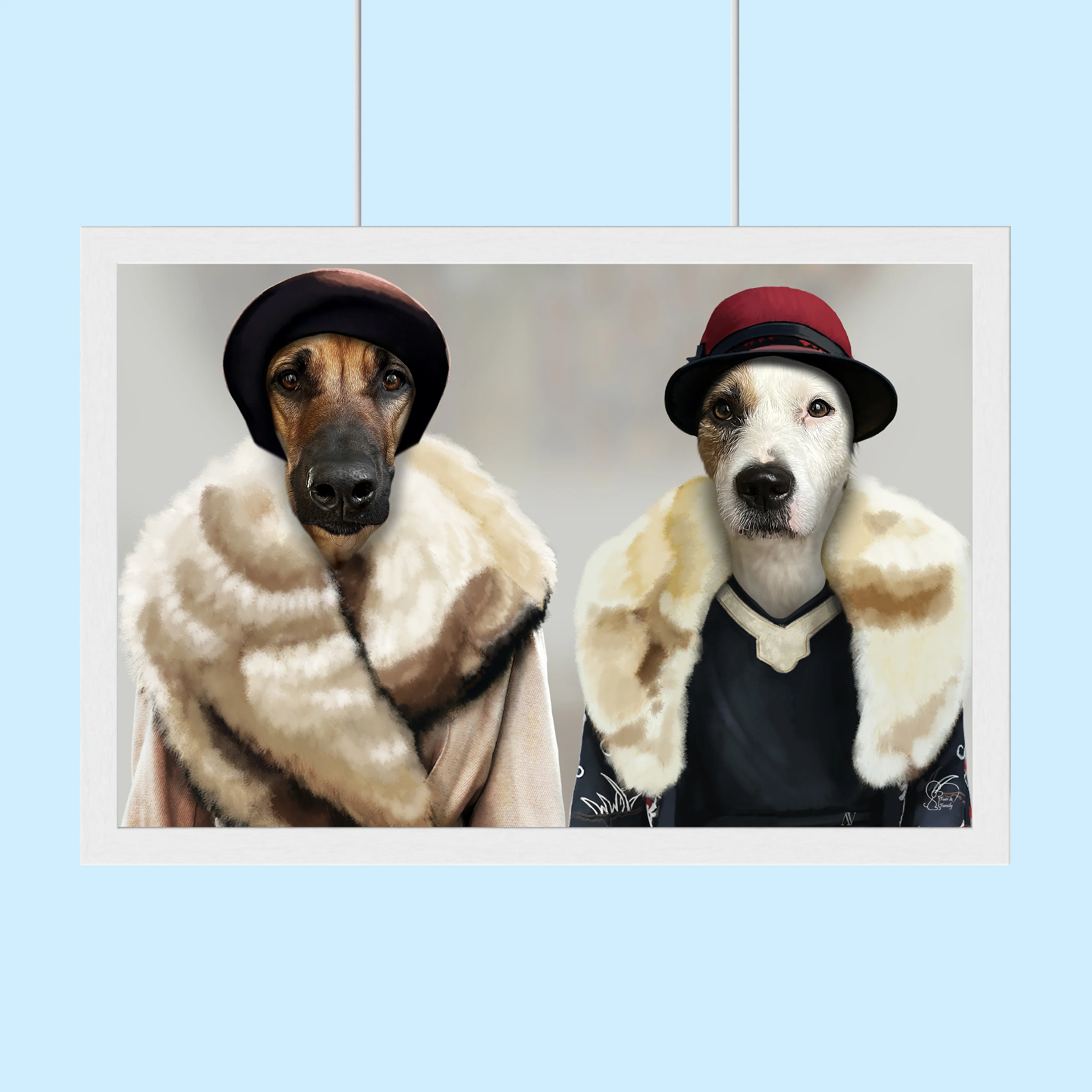 Peaky Blinders Ladies Pet Portrait - Custom Pet Portrait