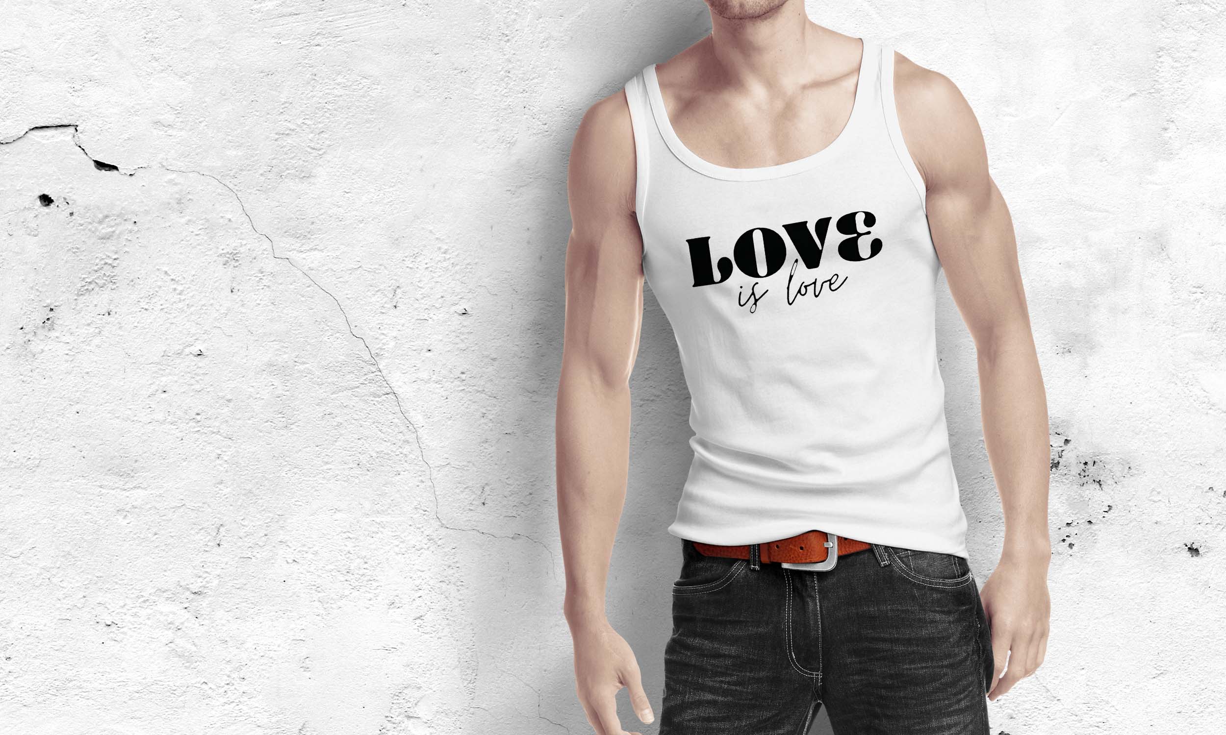 Love is love | Women's Flowy Scoop Muscle Tank