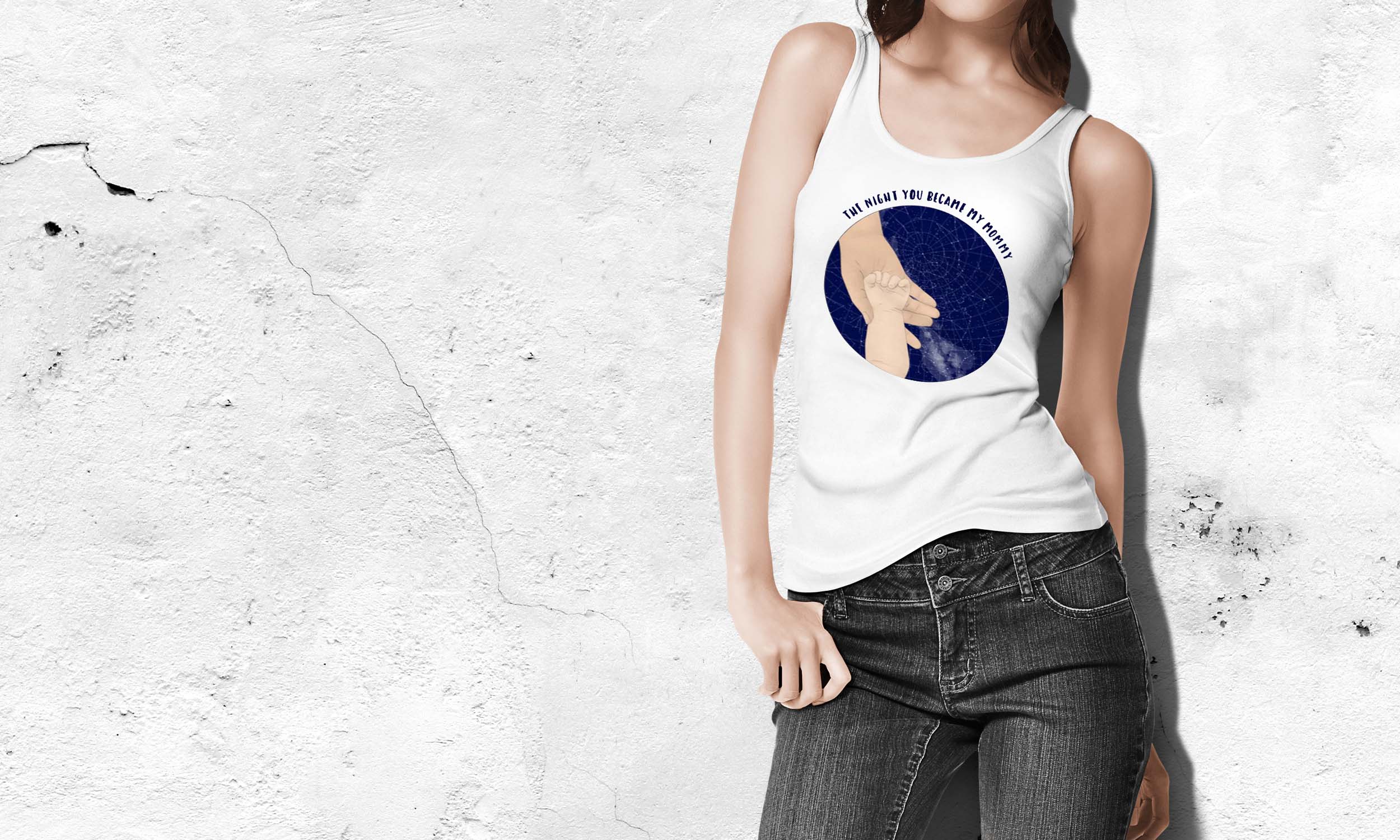 The night you became my mommy | Women's Flowy Scoop Muscle Tank